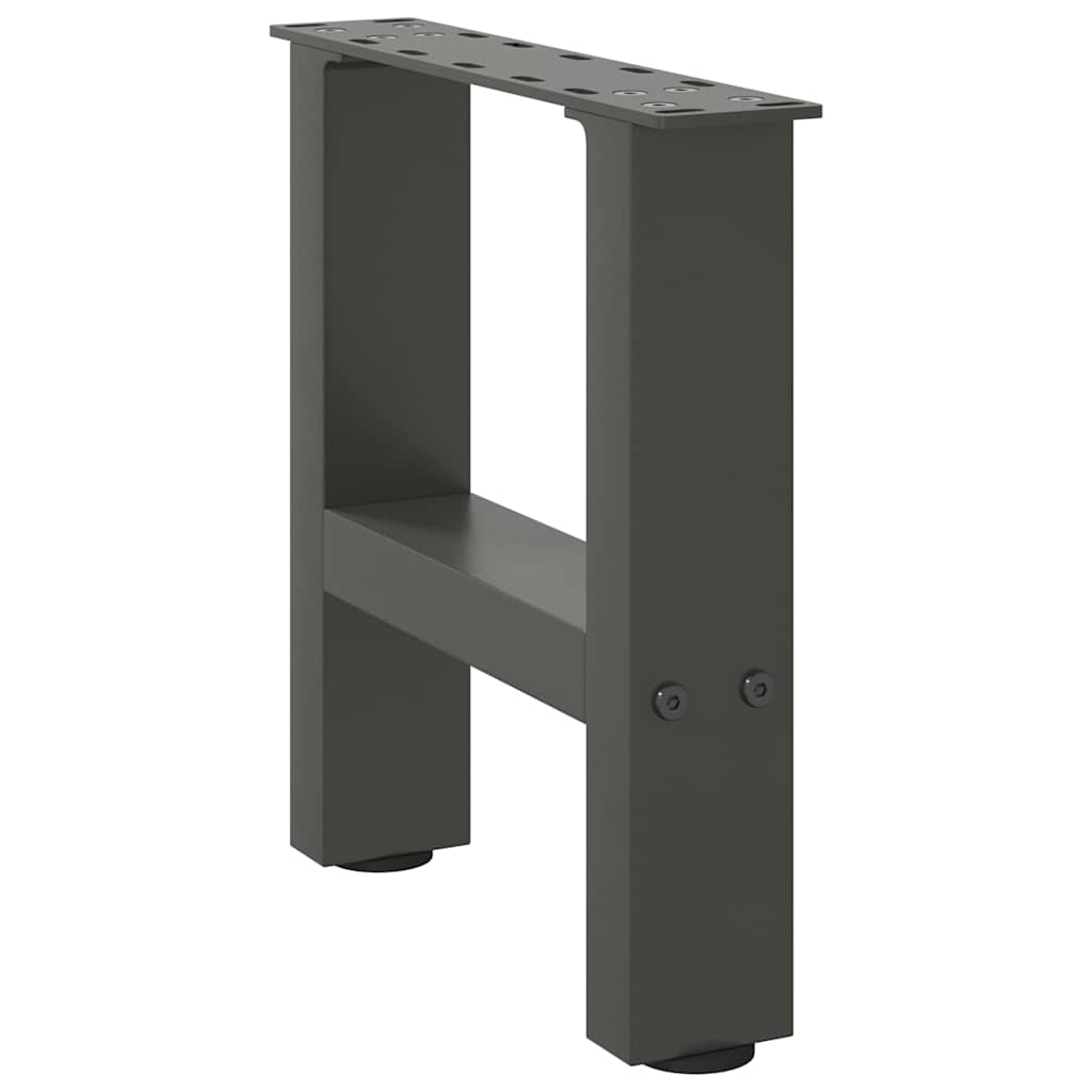 vidaXL Coffee Table Legs Anthracite 2 pcs 30x(30-31) cm Steel 3
