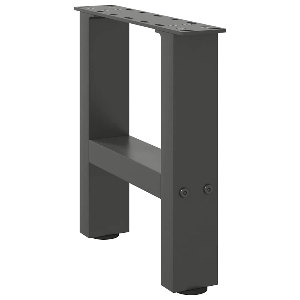 vidaXL Coffee Table Legs Anthracite 2 pcs 40x(30-31) cm Steel 3