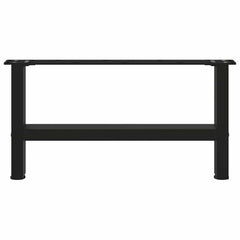 vidaXL Coffee Table Legs Black 2 pcs 70x(30-31) cm Steel 5
