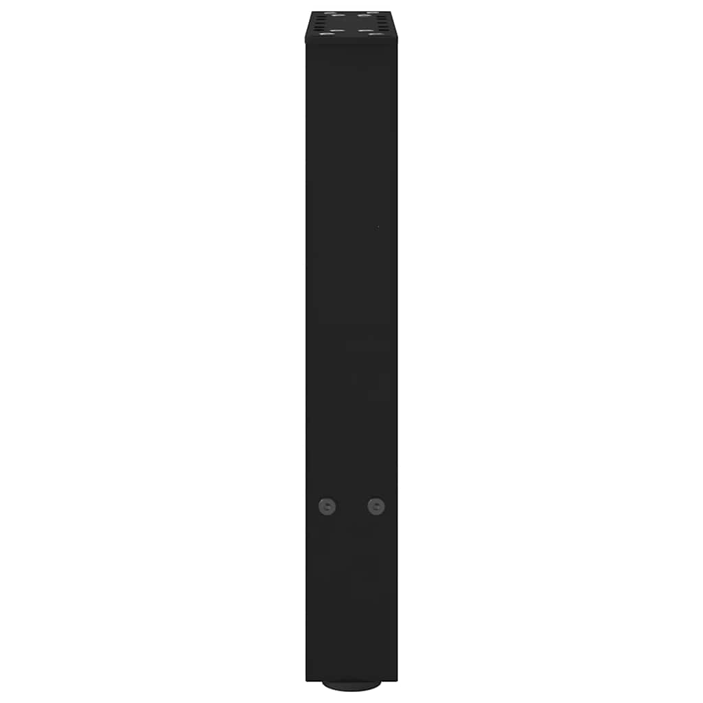 vidaXL Coffee Table Legs Black 2 pcs 38x(42-43) cm Steel 6