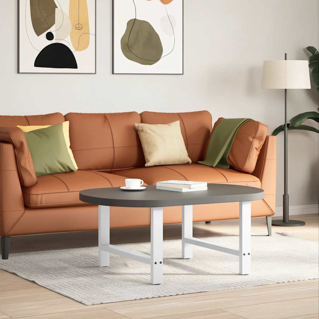 vidaXL Coffee Table Legs 2 pcs Steel White