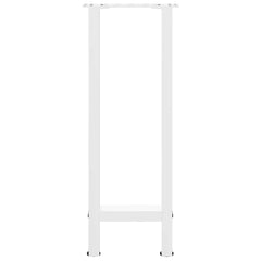 vidaXL Console Table Legs White 2 pcs 38x(72-73) cm Steel 5