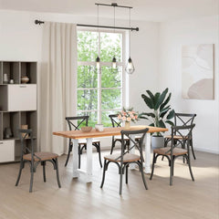 vidaXL Coffee Table Legs 2 pcs Steel White