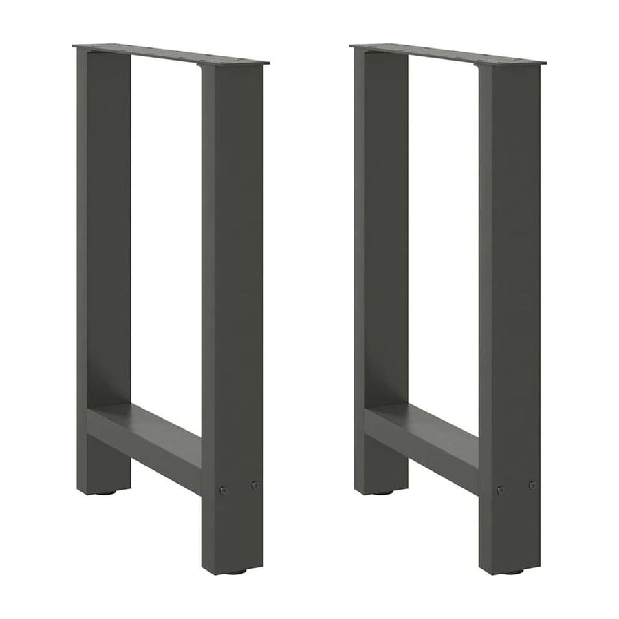 Dining Table Legs Anthracite 2 pcs