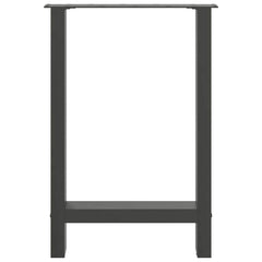 vidaXL Dining Table Legs Anthracite 2 pcs 60x(72-73) cm Steel 5