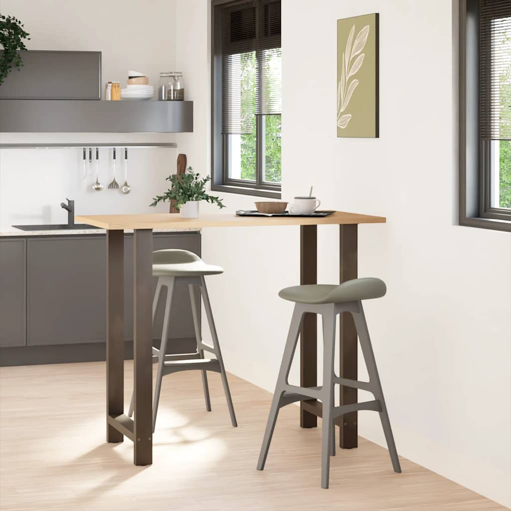 vidaXL Coffee Table Legs Steel 2 pcs Steel Natural