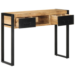 Console Table 100x35x75 cm Solid Rough Wood Mango Solid rough mango wood