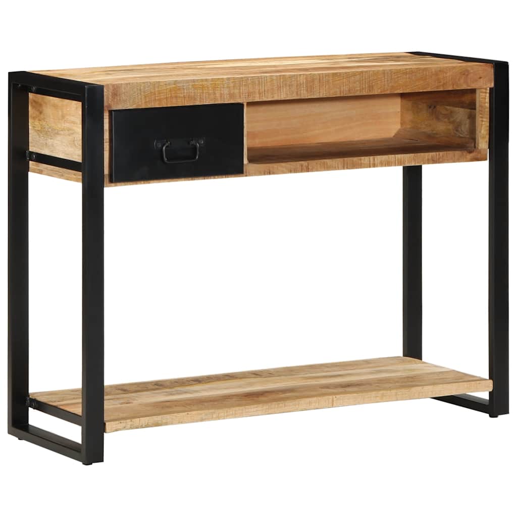 Console Table 100x35x75 cm Solid Rough Wood Mango Solid rough mango wood
