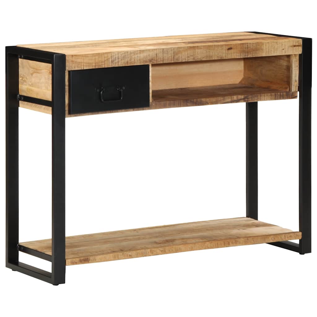 Console Table 100x35x75 cm Solid Rough Wood Mango Solid rough mango wood
