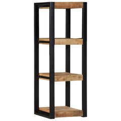 Wall Shelf 35x35x100 cm Solid Rough Wood Mango Solid rough mango wood