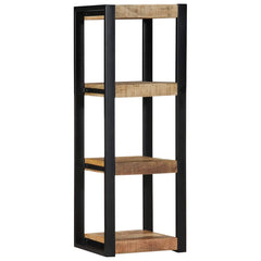 Wall Shelf 35x35x100 cm Solid Rough Wood Mango Solid rough mango wood