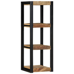 Wall Shelf 35x35x100 cm Solid Rough Wood Mango Solid rough mango wood