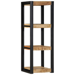 Wall Shelf 35x35x100 cm Solid Rough Wood Mango Solid rough mango wood