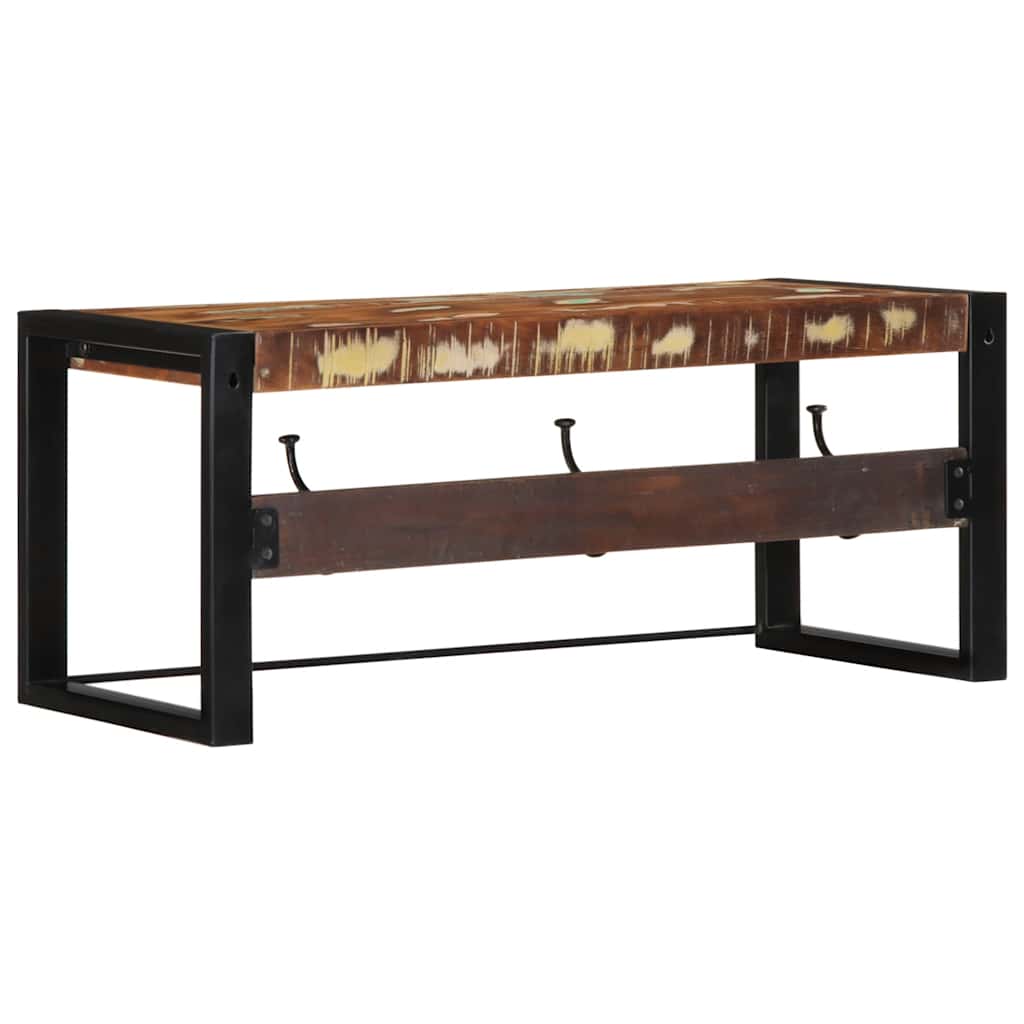 vidaXL Coat Rack Multicolour 80x35x35 cm Solid Wood Reclaimed 4