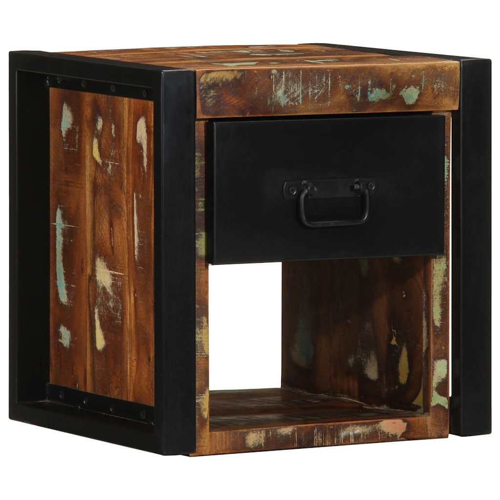 Bedside Cabinets Multicolour 40x35x40 cm Solid reclaimed wood 1
