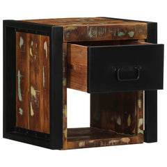 Bedside Cabinets Multicolour 40x35x40 cm Solid reclaimed wood 1