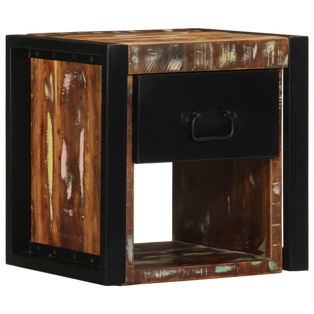 Bedside Cabinets Multicolour 40x35x40 cm Solid reclaimed wood 1