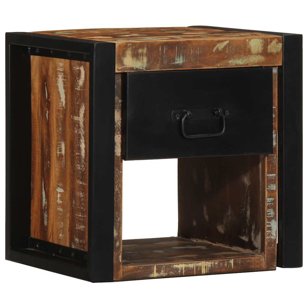 Bedside Cabinets Multicolour 40x35x40 cm Solid reclaimed wood 1