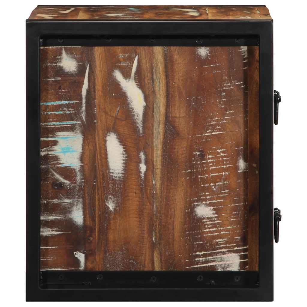 vidaXL Bedside Cabinet Multicolour 40x35x40 cm Solid Wood Reclaimed 6