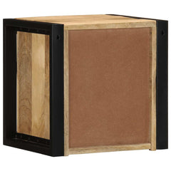 vidaXL Bedside Cabinet 40x35x40 cm Solid Rough Wood Mango 6