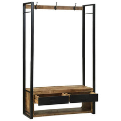 vidaXL Clothes Rack Brown 110 x 40 x 179 cm Solid Mango wood 2