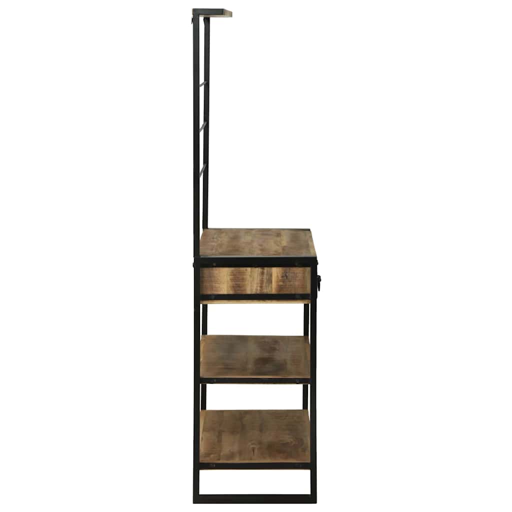 Kitchen Rack and Black 80 x 40 x 160 cm Natural