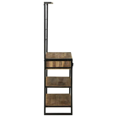Kitchen Rack and Black 80 x 40 x 160 cm Natural
