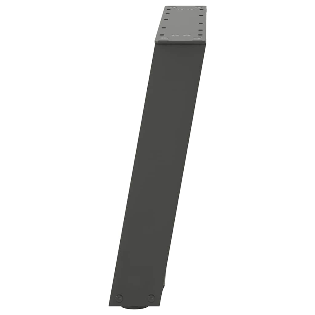 vidaXL Coffee Table Legs U-Shaped 2 pcs Anthracite 50x(42-43) cm Steel 6