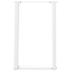 vidaXL Dining Table Legs U-Shaped 2 pcs White 50x(72-73) cm Steel 5
