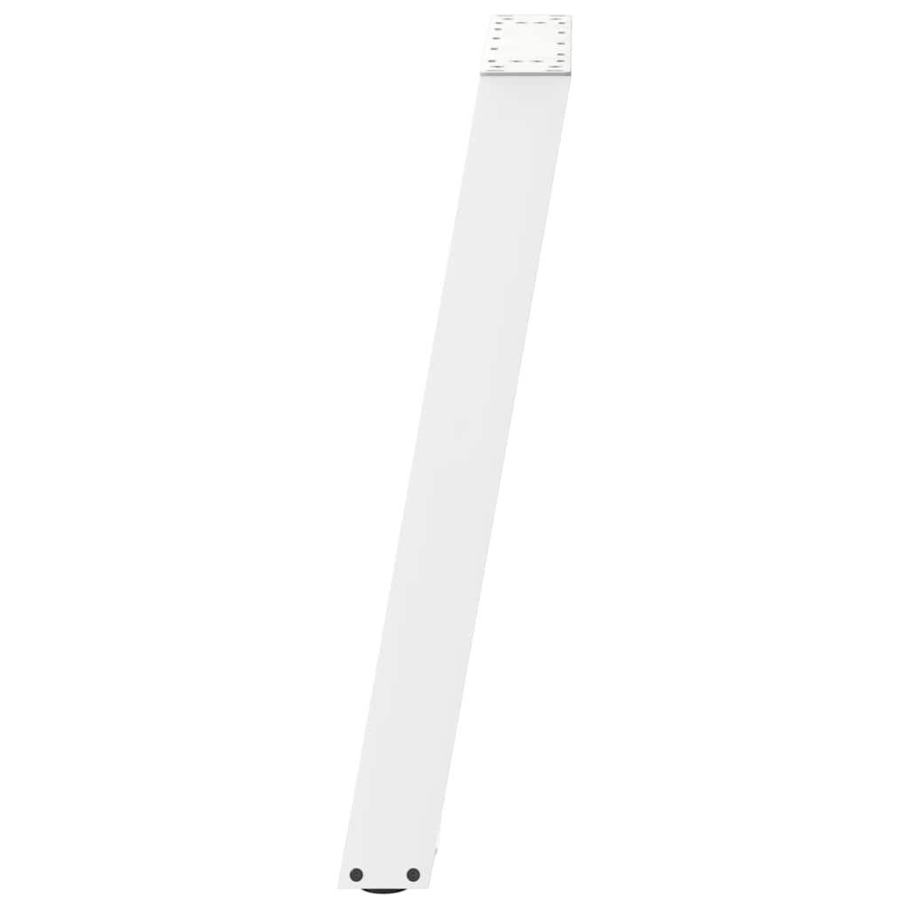 vidaXL Dining Table Legs U-Shaped 2 pcs White 50x(72-73) cm Steel 6