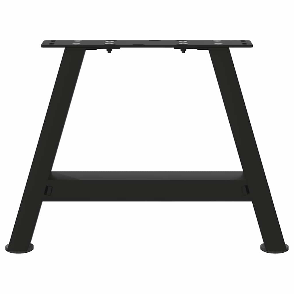 vidaXL Coffee Table Legs A-Shaped 2 pcs Black 30x(30-31) cm Steel 5