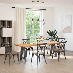vidaXL Coffee Table Legs A-Shaped 2 pcs Steel Anthracite