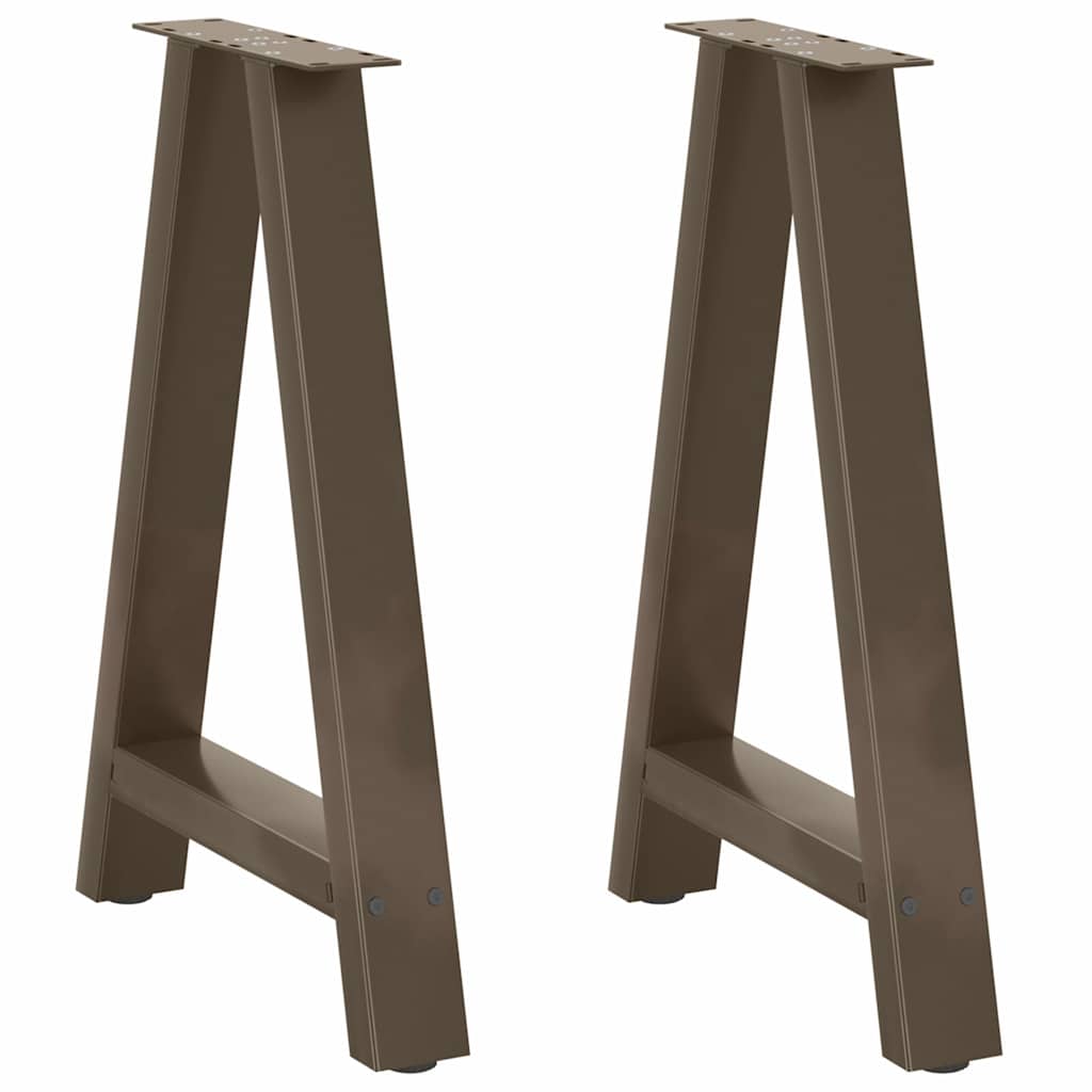 vidaXL Dining Table Legs A-Shaped 2 pcs 50x(72-73) cm Steel 1