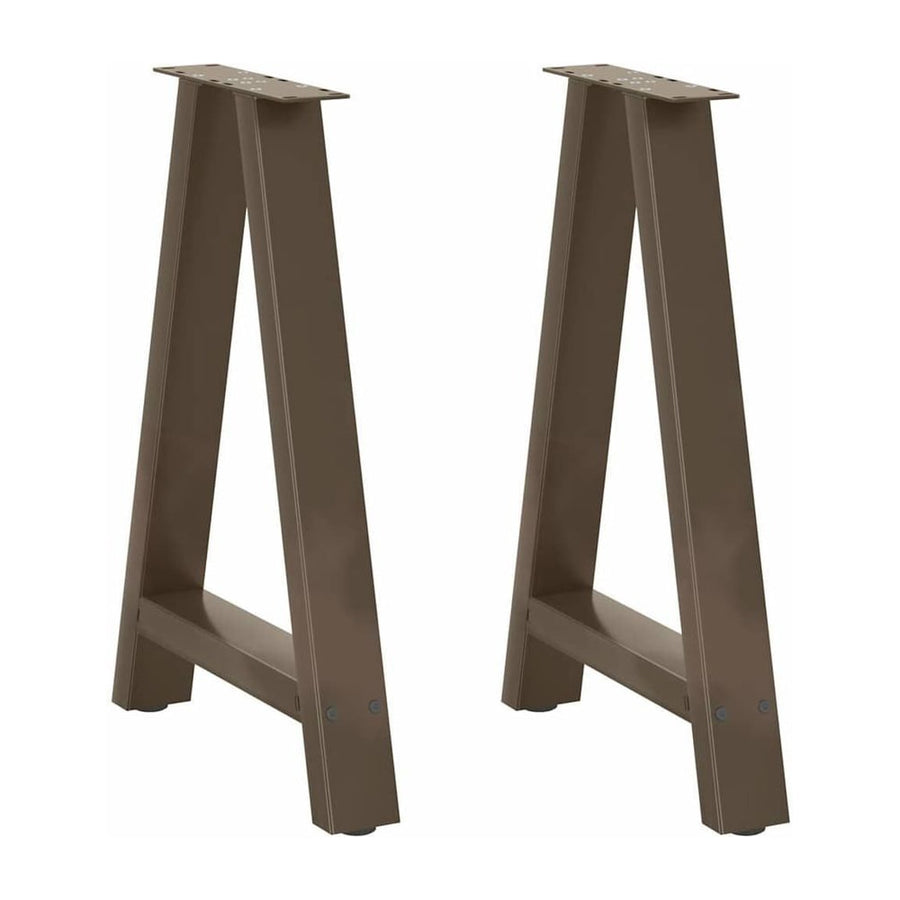 Dining Table Legs A-Shaped 2 pcs Steel