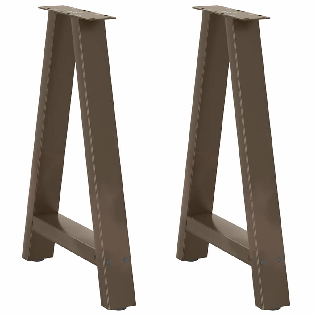 vidaXL Dining Table Legs A-Shaped 2 pcs 60x(72-73) cm Steel 1