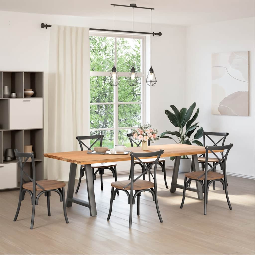 vidaXL Coffee Table Legs A-Shaped 2 pcs Steel Anthracite