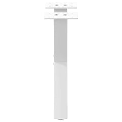 vidaXL Coffee Table Legs X-Shaped 2 pcs White 30x(30-31) cm Steel 5