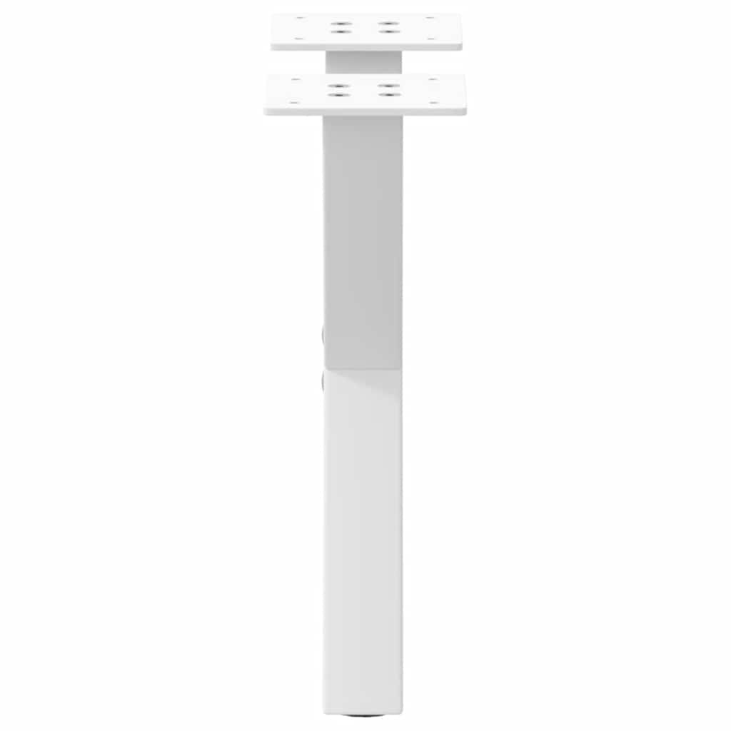 vidaXL Coffee Table Legs X-Shaped 2 pcs White 37x(30-31) cm Steel 5