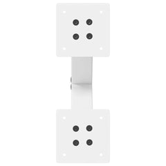 vidaXL Coffee Table Legs X-Shaped 2 pcs White 37x(30-31) cm Steel 6