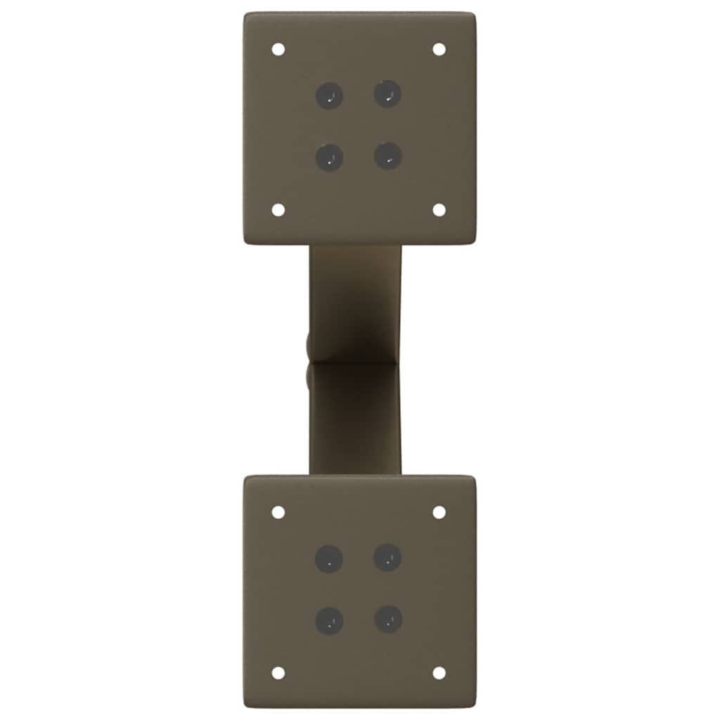 vidaXL Coffee Table Legs X-Shaped 2 pcs Natural Steel 37x(30-31) cm Steel 6