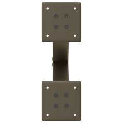 vidaXL Coffee Table Legs X-Shaped 2 pcs Natural Steel 37x(30-31) cm Steel 6