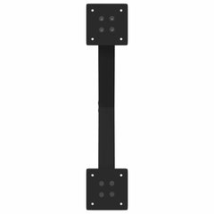 vidaXL Coffee Table Legs X-Shaped 2 pcs Black 50x(30-31) cm Steel 6