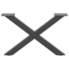 vidaXL Coffee Table Legs X-Shaped 2 pcs Anthracite 50x(30-31) cm Steel 4