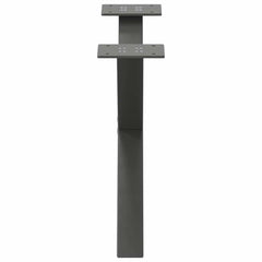 vidaXL Coffee Table Legs X-Shaped 2 pcs Anthracite 50x(30-31) cm Steel 6