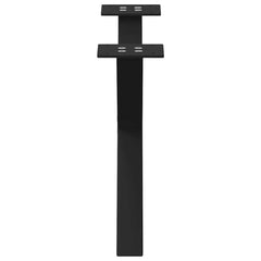 vidaXL Coffee Table Legs X-Shaped 2 pcs Black 60x(30-31) cm Steel 6