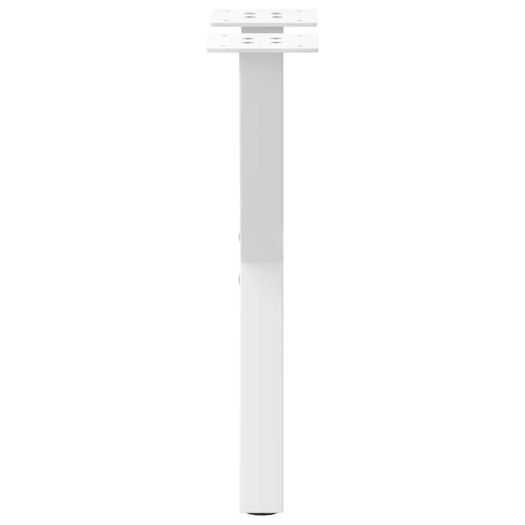 vidaXL Coffee Table Legs X-Shaped 2 pcs White 28x(42-43) cm Steel 6