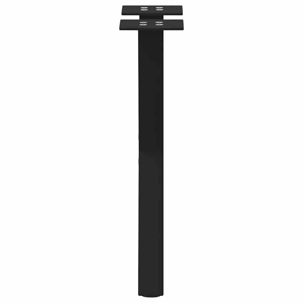 vidaXL Coffee Table Legs X-Shaped 2 pcs Black 38x(42-43) cm Steel 6