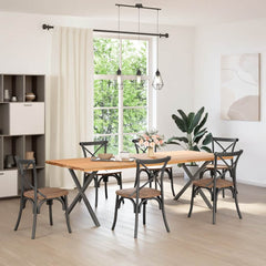 Coffee Table Legs X-Shaped 70x(30-31) Steel 2 pcs Anthracite 90 x (72-73) cm (40 mm)