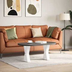 vidaXL Coffee Table Legs X-Shaped 2 pcs White 28x(42-43) cm Steel 2