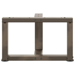 vidaXL Coffee Table Legs T-Shaped 2 pcs Black 50x25x(30-31) cm Steel 6